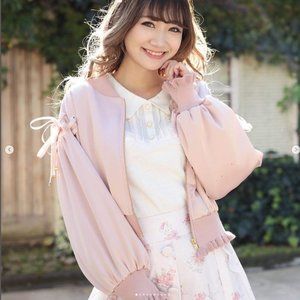 Liz Lisa LACE UP SATIN BLOUSON 2019